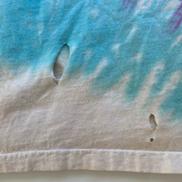 Vintage 1997 Changes Superman T-Shirt Mens XL Tie Dye DC Comics AOP 90s USA Tee - Picture 4 of 10